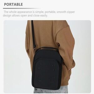 Black portable hat Bag